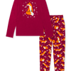 Lustiger Pyjama für Frauen Fuchs und Blätter