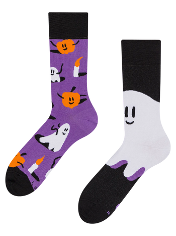 Lustige Socken Gespenster und Kürbisse