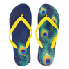 Lustige Flip-Flops Pfauenfedern