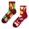 Lustige Crewsocken Ein offenes Buch