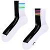 Lustige funktionelle Crewsocken Marsch im Regenbogen