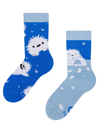 Lustige warme Socken für Kinder Kleiner Yeti