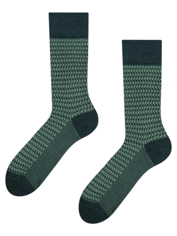 Pastellgrüne gemusterte Socken