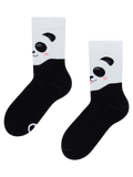 Lustige warme Socken für Kinder Glücklicher Panda