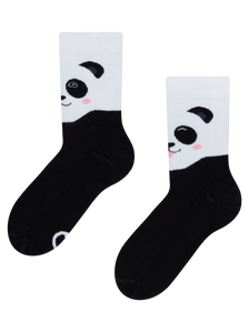 Lustige warme Socken für Kinder Glücklicher Panda