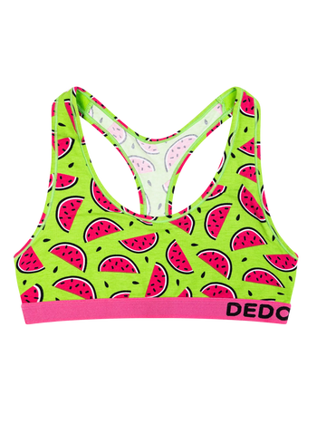 Lustige Damenbralette Saftige Wassermelone