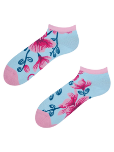 Lustige Knöchelsocken Orchidee