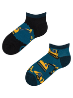 Lustige Knöchelsocken für Kinder Bagger