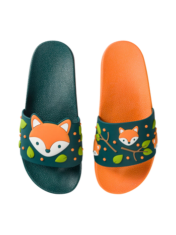 Lustige Pantoletten für Kinder Kleiner Fuchs