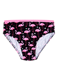 Lustige Höschen für Mädchen Flamingos und Herzen