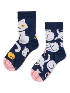 Lustige Kindersocken Verspieltes Kätzchen