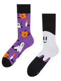 Lustige Socken Gespenster und Kürbisse
