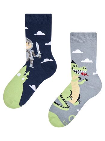 Lustige Kindersocken Tapferer Ritter