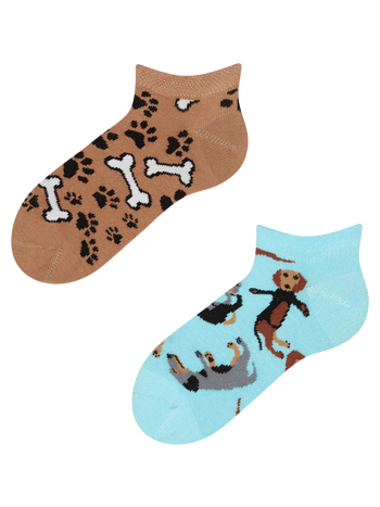 Lustige Knöchelsocken für Kinder Dackel