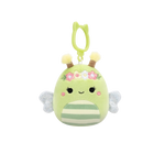 Squishmallows Clip-On Sybil die grüne Biene, 9 cm