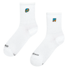 Gerippte Mid-Calf-Socken Der Blick