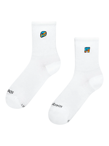 Gerippte Mid-Calf-Socken Der Blick