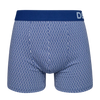 Blau-Grau Gemusterte Boxershorts für Männer