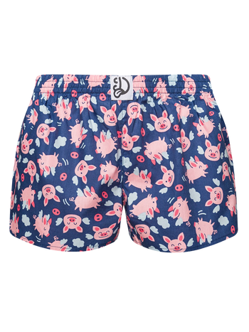 Lustige Damenshorts Fliegende Schweine