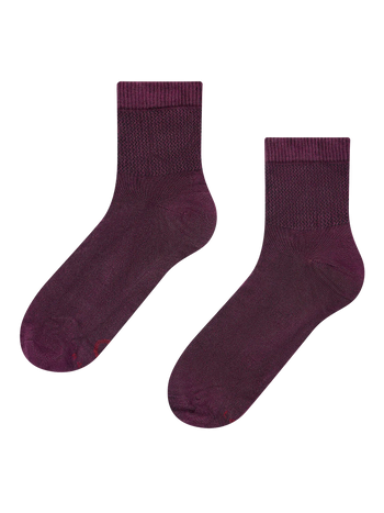 Antistress-Crewsocken Dunkles Burgunderrot