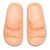 Helles Pfirsichorange Plateausandalen für Frauen