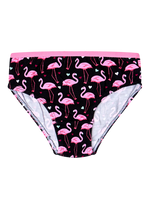 Lustige Höschen für Mädchen Flamingos und Herzen