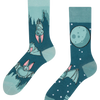 Lustige Socken Fledermäuse in der Nacht