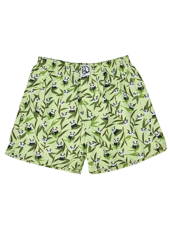 Lustige Shorts für Männer Pandas und Bambus