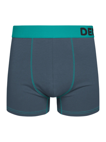 Graue und türkisfarbene Boxershorts für Männer