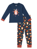 Lustiger Pyjama für Kinder Igel und Pilze