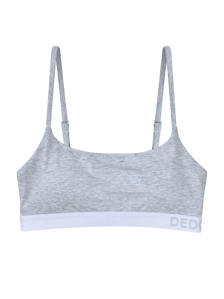 Hellgraue melierte Modal-Damenbralette