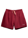 Rhabarberrote Badeshorts für Männer