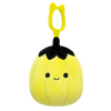 Squishmallows Clip-On Walt der neonlindgrüne Kürbis mit schwarzem Top, 9 cm