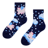 Lustige Crewsocken Schweine in den Wolken