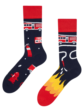 Lustige Socken Feuerwehrmann
