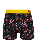 Lustige Boxershorts für Männer Hühner-Astronaut