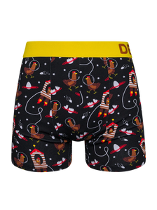 Lustige Boxershorts für Männer Hühner-Astronaut