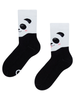 Lustige warme Socken für Kinder Glücklicher Panda