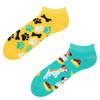 Lustige Knöchelsocken Fröhlicher Hund