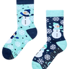 Rutschfeste warme Kindersocken Fröhlicher Schneemann
