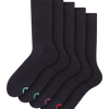 Sportsocken 5er-Pack Schwarz Klassisch