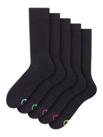 Sportsocken 5er-Pack Schwarz Klassisch