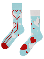 Lustige Socken Weiße Tauben