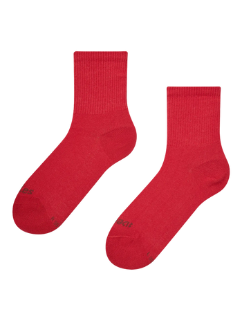 Crewsocken Tomatenrot