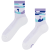 Lustige funktionelle Crewsocken Violett Tarnfarbe