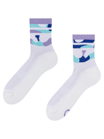 Lustige funktionelle Crewsocken Violett Tarnfarbe
