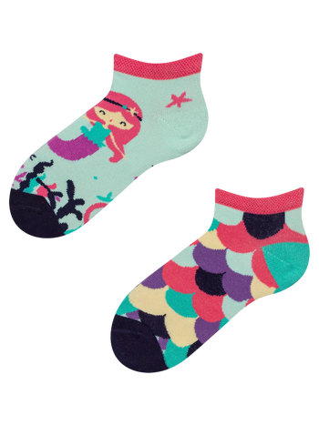 Lustige Knöchelsocken für Kinder Kleine Meerjungfrau