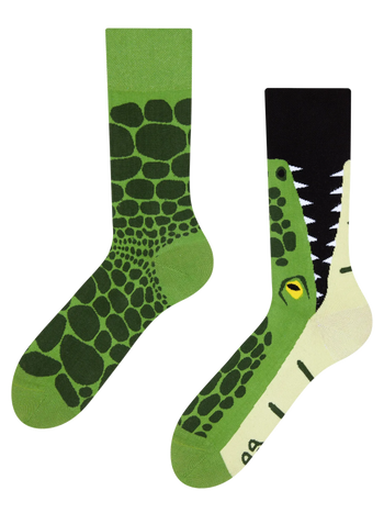 Lustige Socken Krokodil