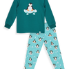 Lustiger Pyjama für Kinder Pinguin auf Eis