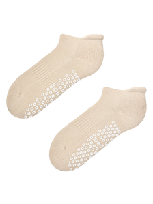 Beige Pilates- & Yoga-Socken